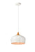 Elegant Lighting - LDPD2004 - One Light Pendant - Nora - White And Natural Wood