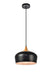 Elegant Lighting - LDPD2005 - One Light Pendant - Nora - Black And Natural Wood
