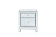 Elegant Lighting - MF72016 - Nightstand - REFLEXION - Antique Silver