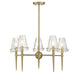 Savoy House - 1-2106-5-322 - Five Light Chandelier - Shellbourne - Warm Brass