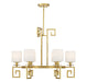 Savoy House - 1-2304-6-260 - Six Light Chandelier - Quatrain - True Gold