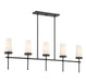 Savoy House - 1-2803-5-89 - Five Light Linear Chandelier - Haynes - Matte Black