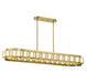 Savoy House - 1-3165-8-322 - Eight Light Linear Chandelier - Gideon - Warm Brass