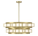 Savoy House - 1-3166-6-322 - Six Light Chandelier - Gideon - Warm Brass