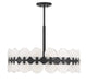 Savoy House - 1-3720-6-89 - Six Light Chandelier - Boca - Matte Black