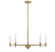 Savoy House - 1-4410-5-322 - Five Light Chandelier - Jasmine - Warm Brass