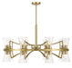 Savoy House - 1-9705-16-322 - 16 Light Chandelier - Bennington - Warm Brass