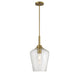 Savoy House - 7-3390-1-322 - One Light Pendant - Carlton - Warm Brass