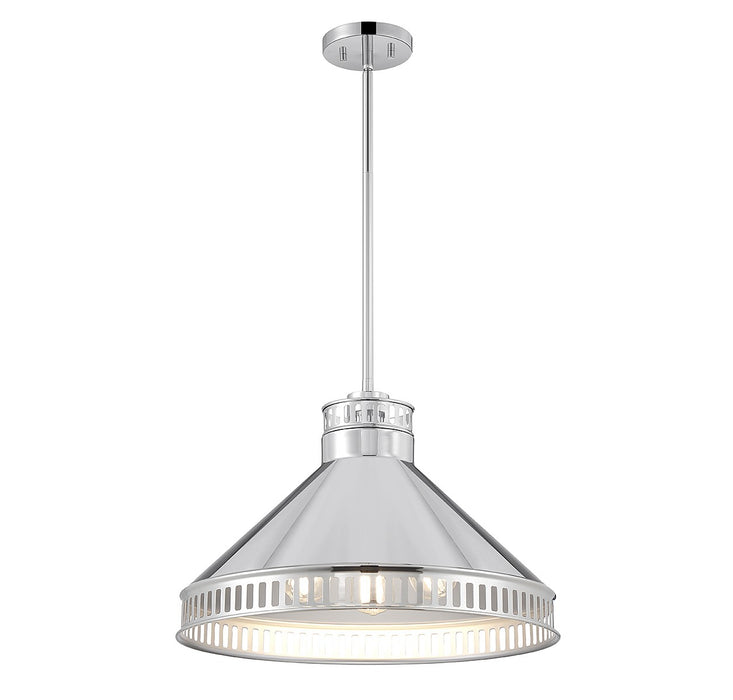 Savoy House - 7-8801-3-109 - Three Light Pendant - Seagram - Polished Nickel