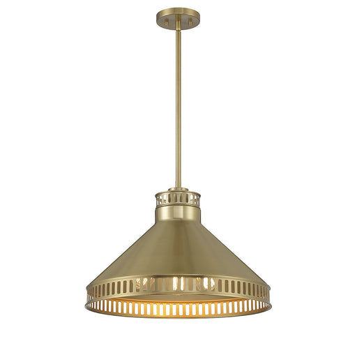 Savoy House - 7-8801-3-322 - Three Light Pendant - Seagram - Warm Brass