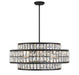 Savoy House - 7-9048-6-89 - Six Light Pendant - Renzo - Matte Black