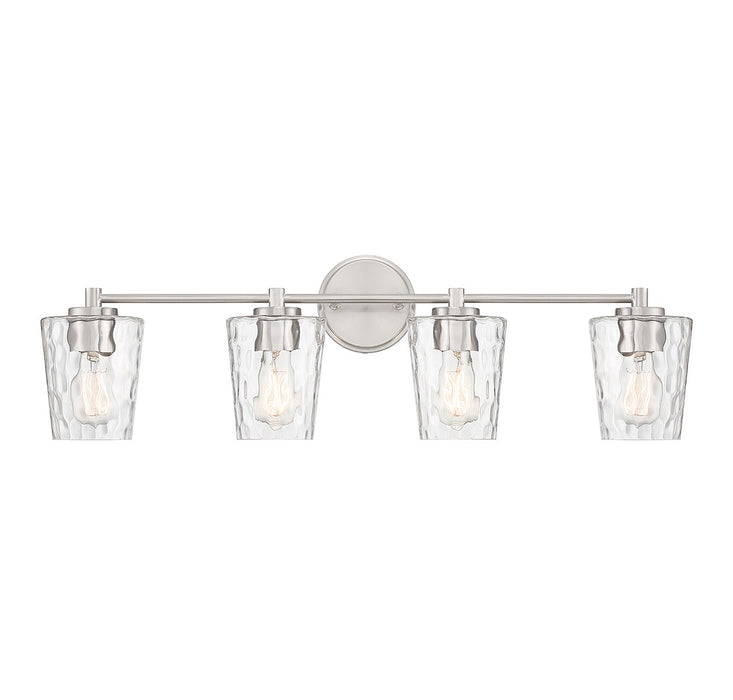 Savoy House - 8-5606-4-SN - Four Light Bathroom Vanity - Ballas - Satin Nickel