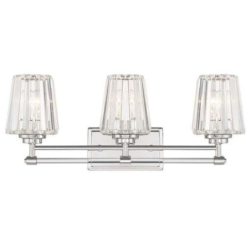 Savoy House - 8-6001-3-109 - Three Light Bathroom Vanity - Garnet - Polished Nickel