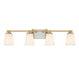 Savoy House - 8-6901-4-322 - Four Light Bathroom Vanity - Darby - Warm Brass