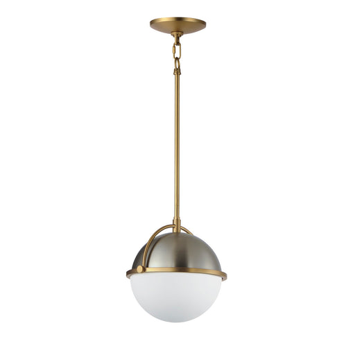 Maxim - 12411SWSNSBR - One Light Pendant - Duke - Satin Nickel / Satin Brass