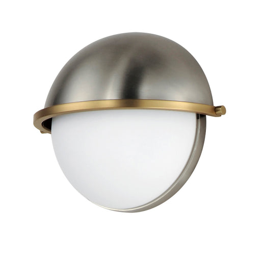 Maxim - 12418SWSNSBR - One Light Wall Sconce - Duke - Satin Nickel / Satin Brass