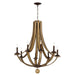 Maxim - 20348DWAR - Eight Light Chandelier - Basque - Driftwood/Anthracite