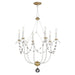 Maxim - 20486ECVG - Six Light Chandelier - Formosa - Ecru/Venetian Gold