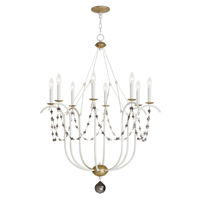 Maxim - 20488ECVG - Eight Light Chandelier - Formosa - Ecru/Venetian Gold