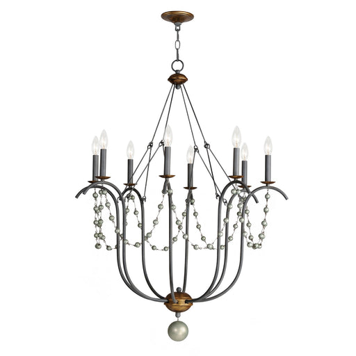 Maxim - 20488GN - Eight Light Chandelier - Formosa - Golden Noir