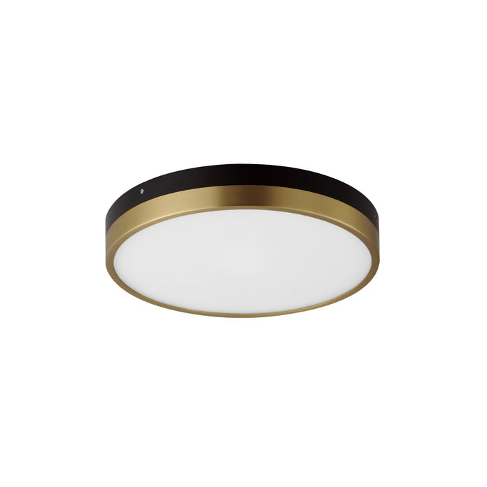 Maxim - 59702WTBKAB - LED Flush Mount - Dapper - Black / Antique Brass