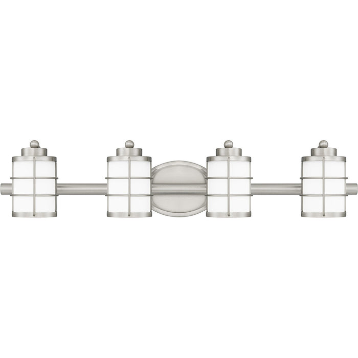 Quoizel - HZT8631BN - Four Light Bath - Hazlett - Brushed Nickel