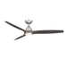 Modern Forms Fans - FR-W2202-62L-BN/EB - 62"Ceiling Fan - Skylark - Brushed Nickel/Ebony