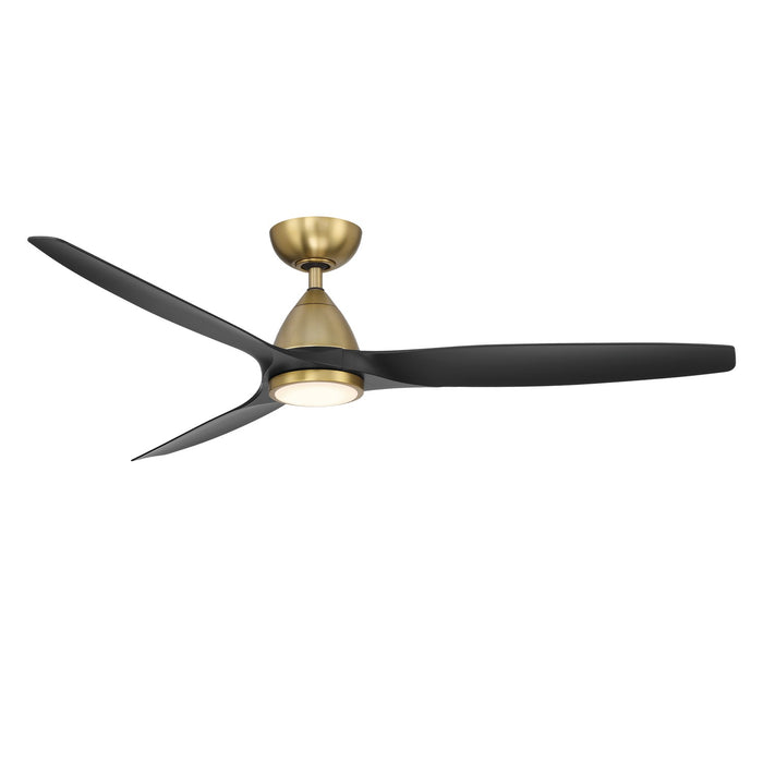 Modern Forms Fans - FR-W2202-62L-SB/MB - 62"Ceiling Fan - Skylark - Soft Brass/Matte Black