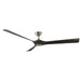 Modern Forms Fans - FR-W2204-70-BN/EB - 70"Ceiling Fan - Torque - Brushed Nickel/Ebony