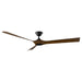 Modern Forms Fans - FR-W2204-70-MB/DK - 70"Ceiling Fan - Torque - Matte Black/Distressed Koa