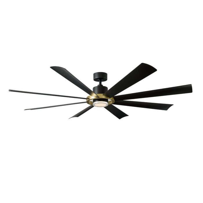 Modern Forms Fans - FR-W2303-72L-SB/MB - 72"Ceiling Fan - Aura - Soft Brass/Matte Black