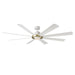 Modern Forms Fans - FR-W2303-72L-SB/MW - 72"Ceiling Fan - Aura - Soft Brass/Matte White