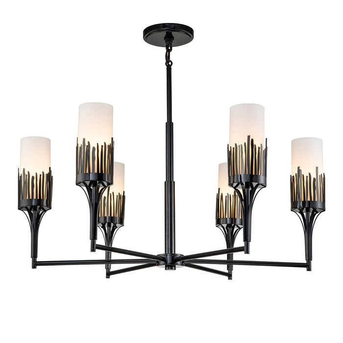 Lucas + McKearn - CH20319BLK-6 - Six Light Chandelier - Sawgrass - Matte Black