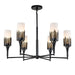 Lucas + McKearn - CH20319BLK-6 - Six Light Chandelier - Sawgrass - Matte Black