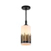 Lucas + McKearn - PD20319BLK-1 - One Light Mini Pendant - Sawgrass - Laquered Black