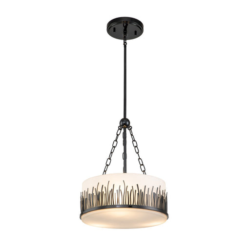 Lucas + McKearn - PD20319BLK-2 - Two Light Pendant - Sawgrass - Laquered Black