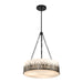 Lucas + McKearn - PD20319BLK-3 - Three Light Pendant - Sawgrass - Laquered Black