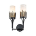 Lucas + McKearn - SC20319BLK-2 - Two Light Wall Sconce - Sawgrass - Matte Black