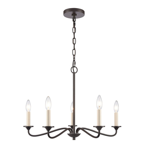 ELK Home - EC89687/5 - Five Light Chandelier - Quinn - Old Bronze