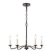 ELK Home - EC89687/5 - Five Light Chandelier - Quinn - Old Bronze