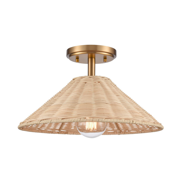 ELK Home - EC89754/1 - One Light Semi Flush Mount - Rydell - Brushed Gold