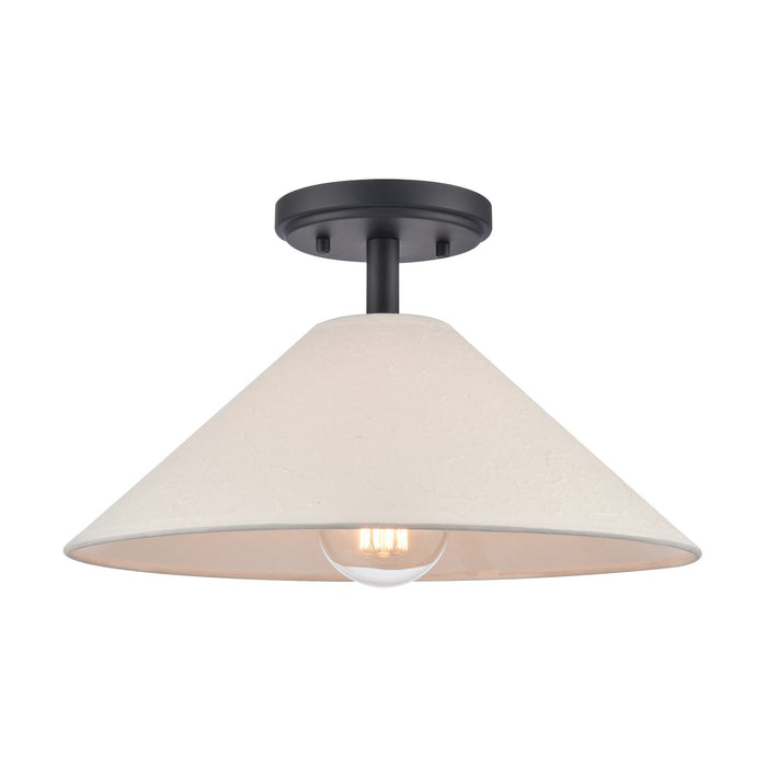 ELK Home - EC89764/1 - One Light Semi Flush Mount - Rydell - Matte Black