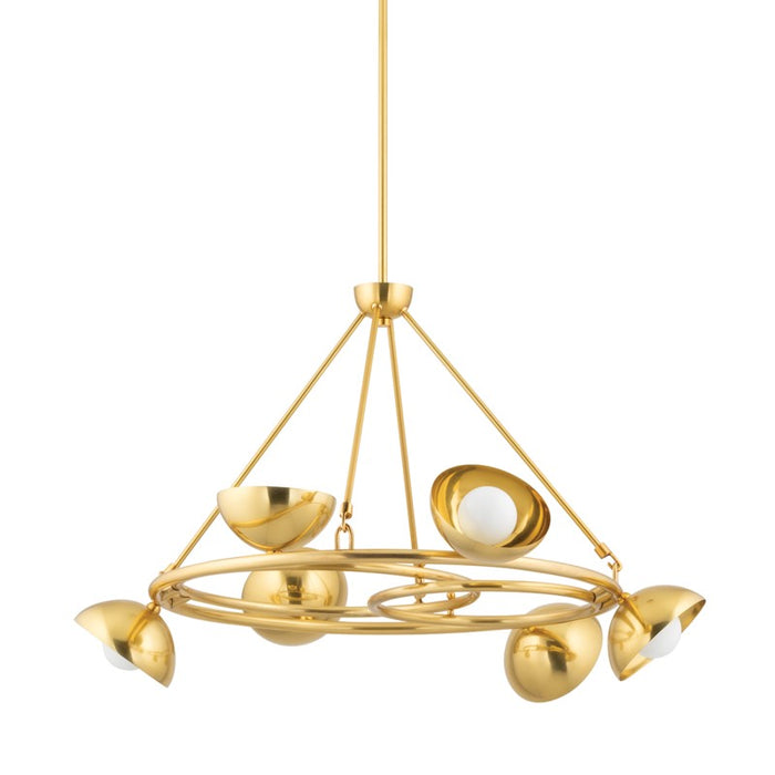 Corbett Lighting - 403-06-VB - Six Light Chandelier - Oraibi - Vintage Brass