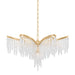 Corbett Lighting - 415-23-GL - Five Light Chandelier - Pandora - Gold Leaf