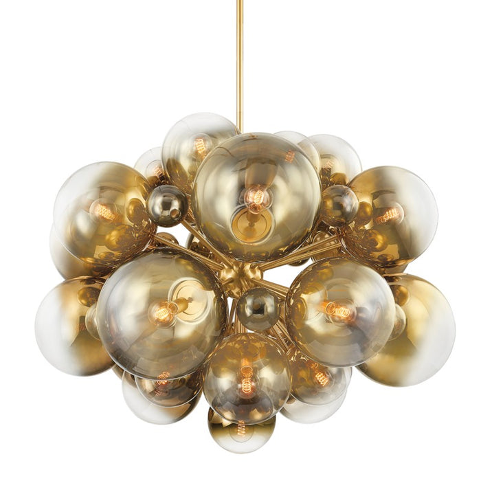 Corbett Lighting - 427-54-VPB - 25 Light Chandelier - Kyoto - Vintage Polished Brass