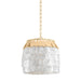 Corbett Lighting - 434-14-VGL - One Light Pendant - Coralie - Vintage Gold Leaf