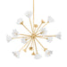 Corbett Lighting - 451-38-VGL - 12 Light Chandelier - Julieta - Vintage Gold Leaf