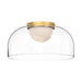 Kuzco Lighting - FM52512-BG/CL - LED Flush Mount - Cedar - Brushed Gold/Clear