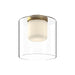 Kuzco Lighting - FM53509-BG/CL - LED Flush Mount - Birch - Brushed Gold/Clear