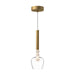 Kuzco Lighting - PD30501-BG/CL - LED Pendant - Rise - Brushed Gold/Clear